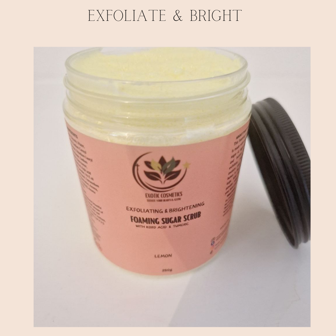 TURMERIC KOJIC LEMON SCRUB & KOJIC CARROT ALOE VERA BODY OIL
