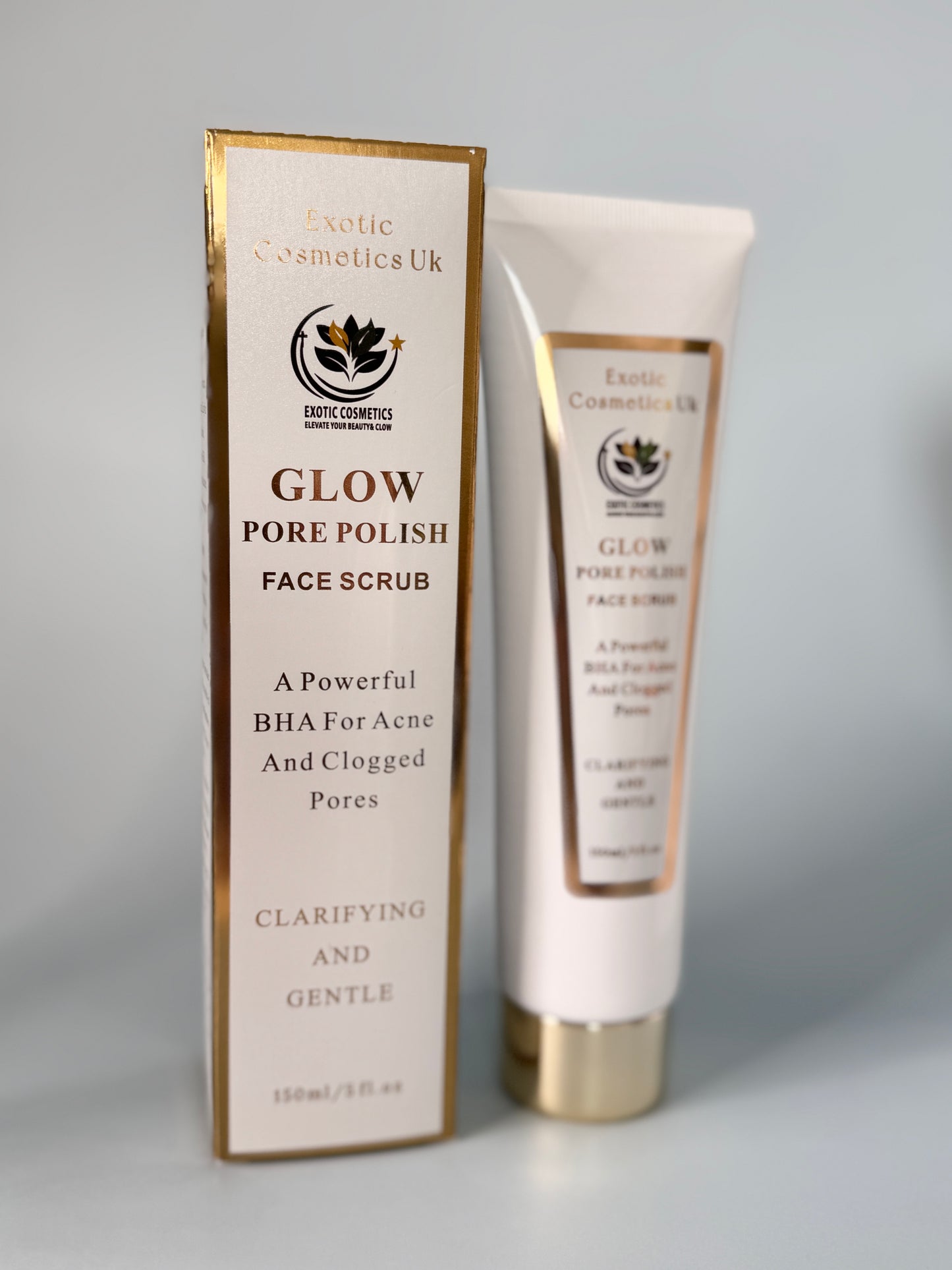 Glow Pore Polish Exfoliating BHA Face Scrub with Jojoba Seed for Acne-Prone Skin 150ml Skin Repair