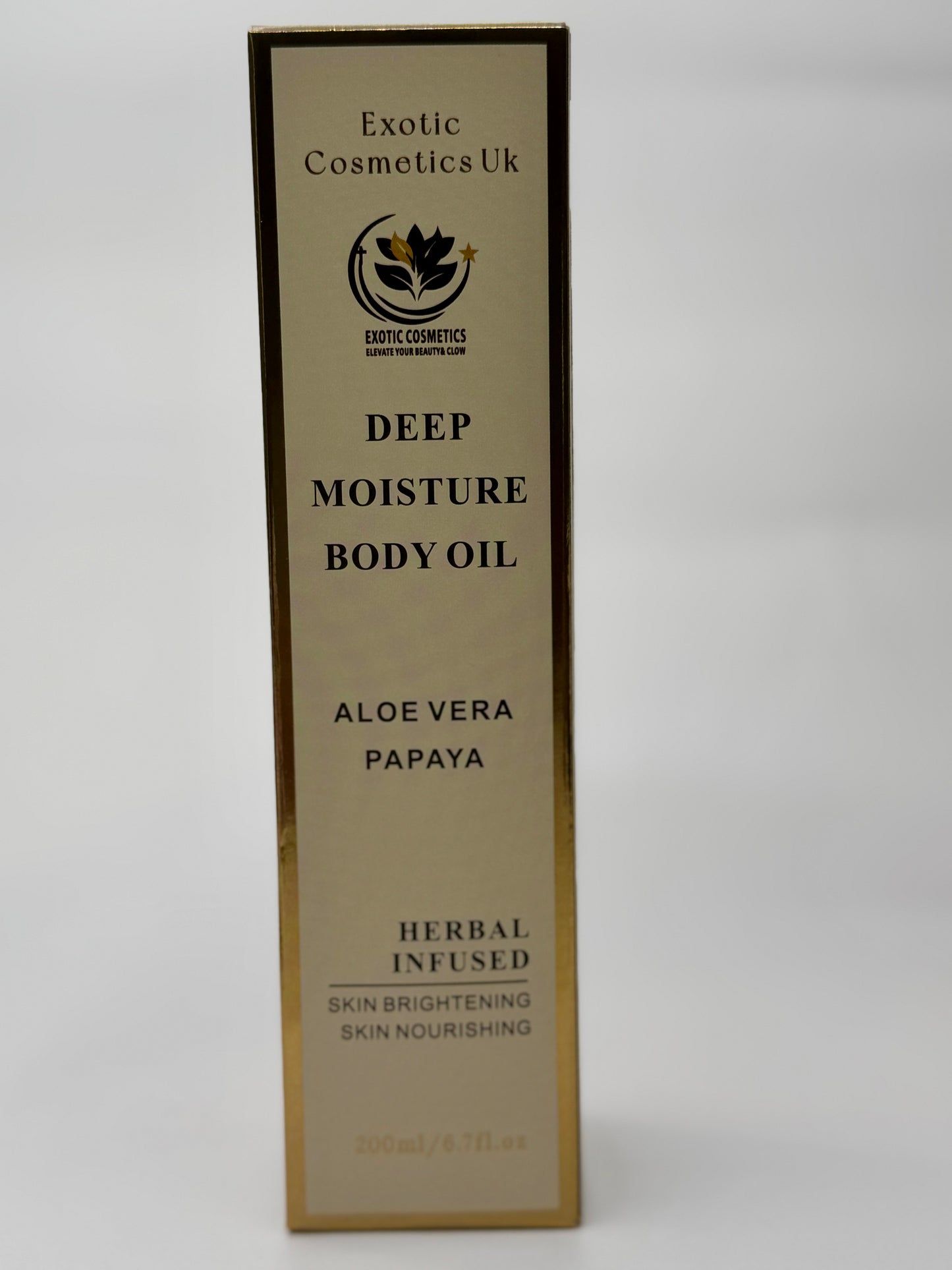 Deep Moisture Anti-Aging Body Oil 200ml-Newly Improved Herbal infused body oil aloe Vera oil carrot oil Rosehip oil Body oil for sensitive skin brightening body oil