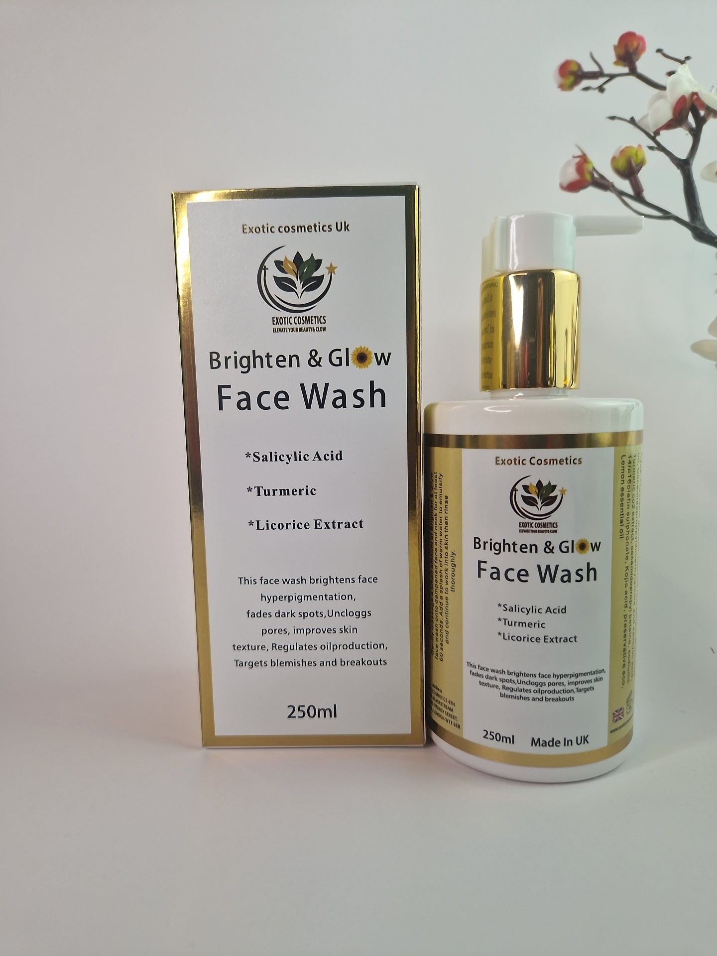 Melanin Glow Face Care Bundle 3in1 Face Wash Serum Face Cream Products for Women with brown skin chocolate skin tone Acne prone skin Brightening face products Hyperpigmentation Skin Care