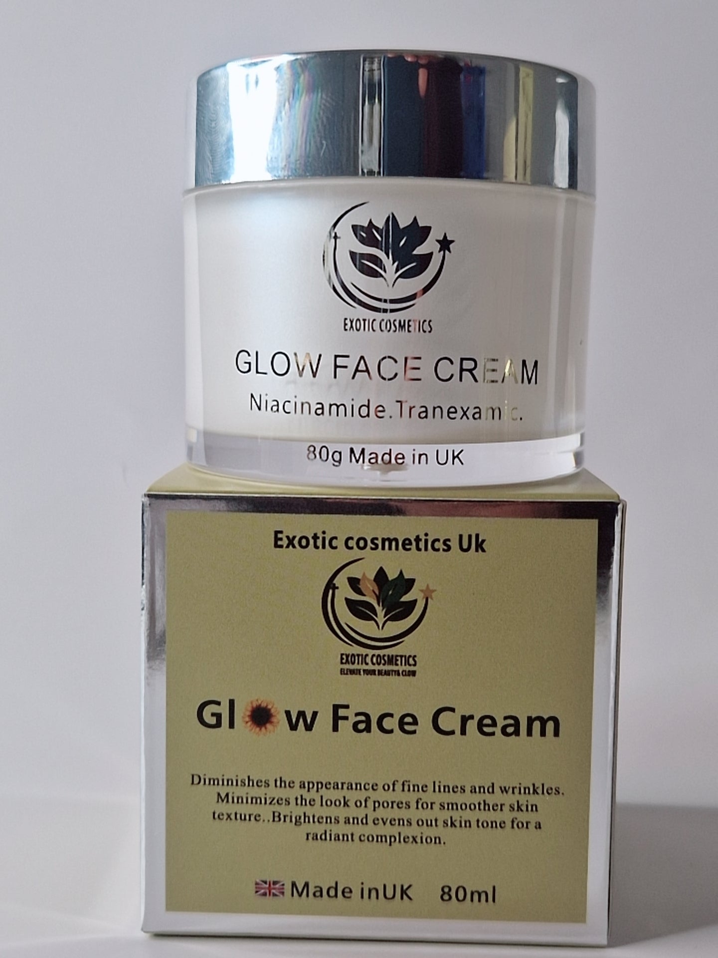 Glow Face Cream with Niacinamide  Tranexamic Acid hyaluronic acid squalane