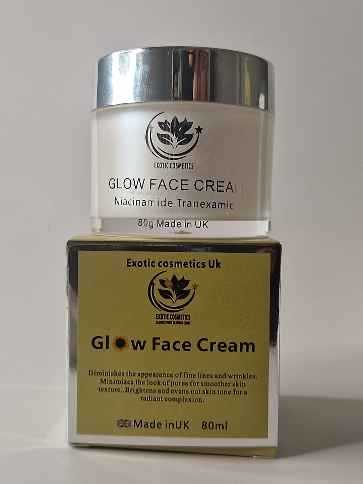 Glow Face Cream with Niacinamide Tranexamic Acid hyaluronic acid squalane