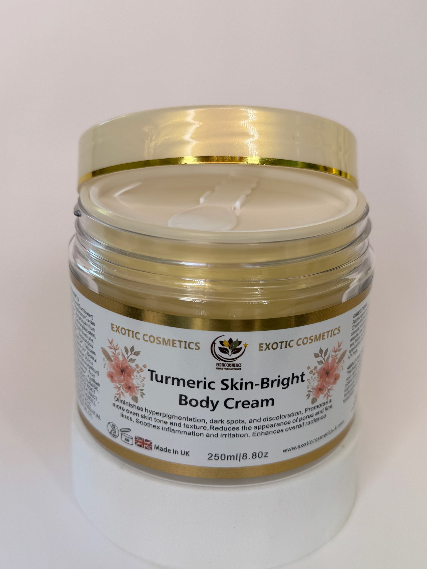 Turmeric Skin-Bright Body Cream With Alpha Arbtin For Skin Brightening