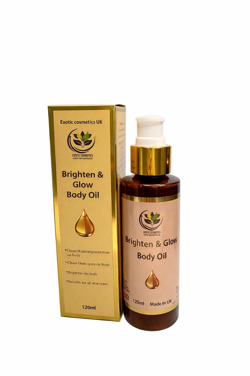 Skin-Bright Body set 3in1 Body Scrub Body Oil Body Cream Skin brightening bundle hyperpigmentation clearing set