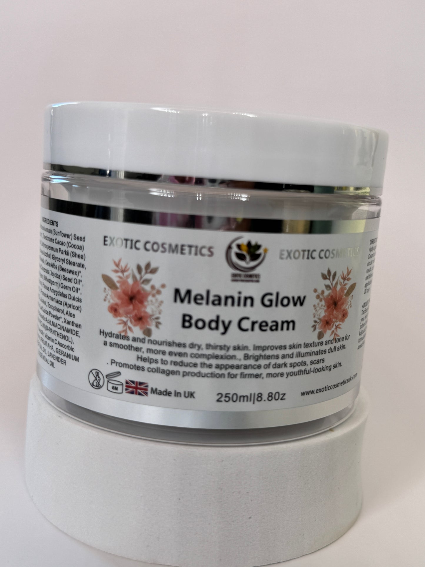 Melanin Glow Body Care Bundle 3in1 Body Scrub Body Oil Body Cream