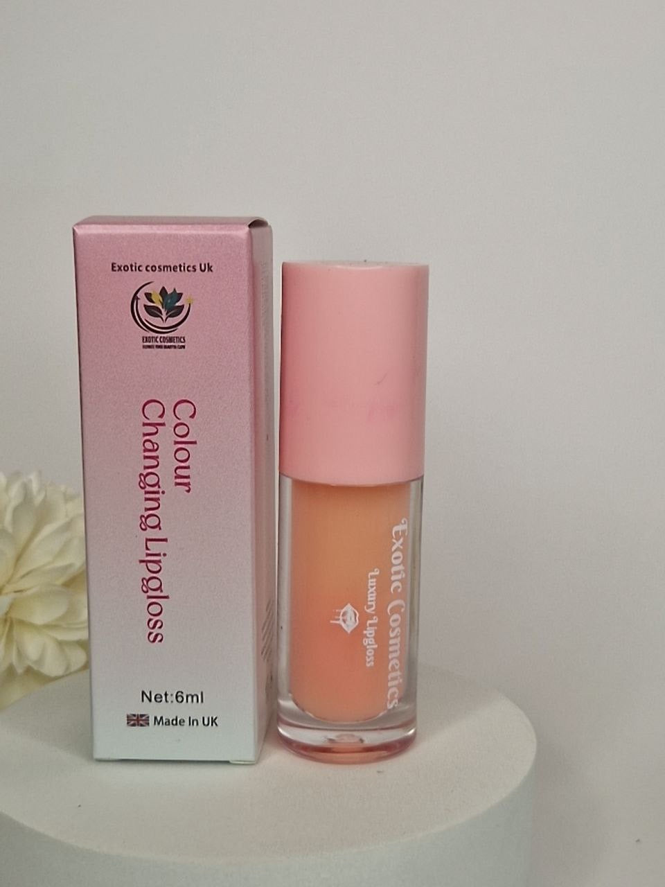 Colour Changing lipgloss for pink lip stain for hours