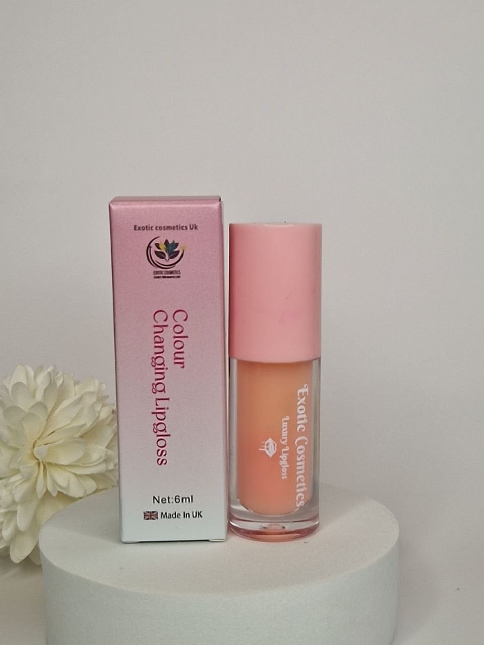 Colour Changing lipgloss for pink lip stain for hours