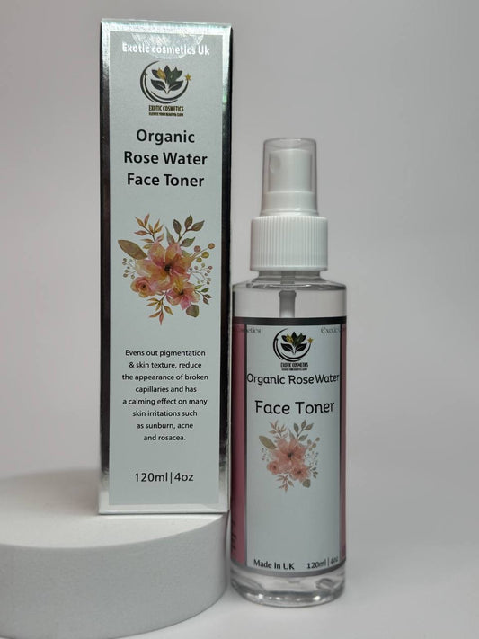Organic Rose Water Face Toner For Brightening Face