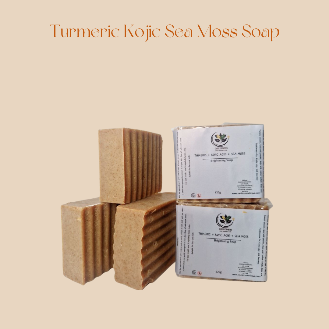 Kojic + Tumeric+ Sea Moss Brightening Soap