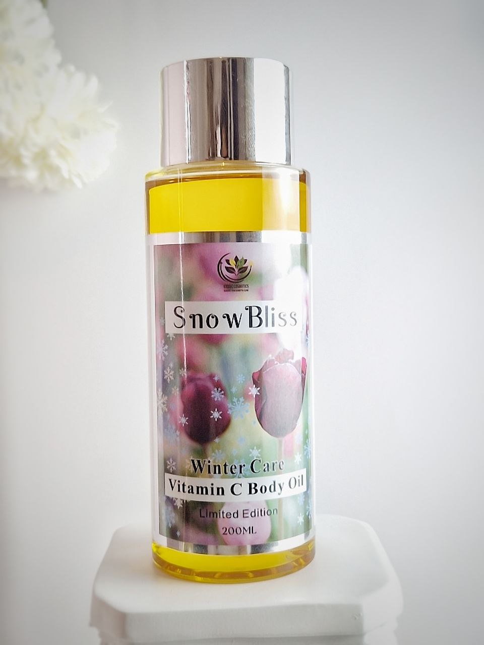 SnowBliss Vitamin C Body Oil with Carrot Oil for Hyperpigmentation Skin Brightening Winter care Organic Oils Skin Hydration