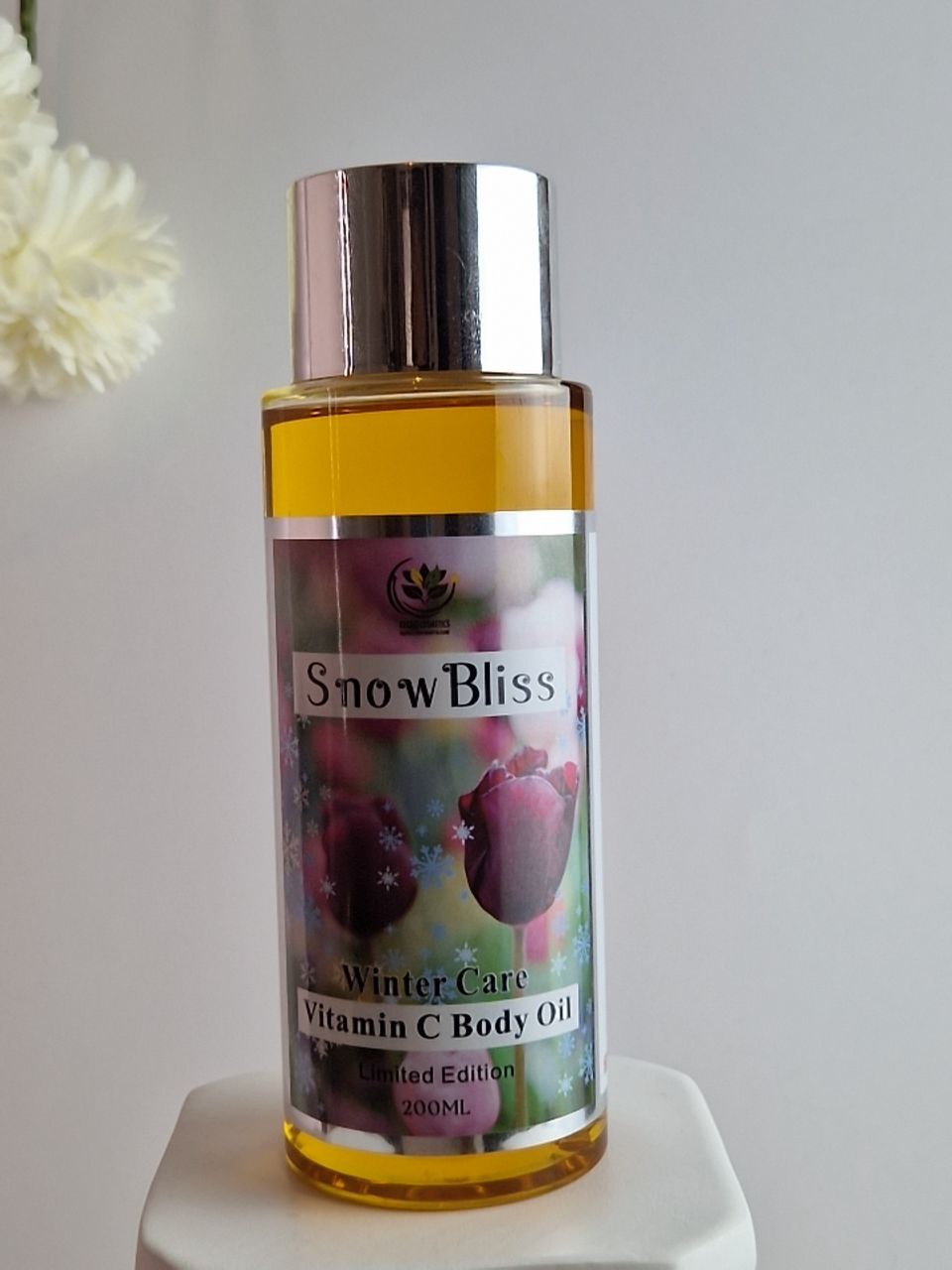 SnowBliss Vitamin C Body Oil with Carrot Oil for Hyperpigmentation Skin Brightening Winter care Organic Oils Skin Hydration