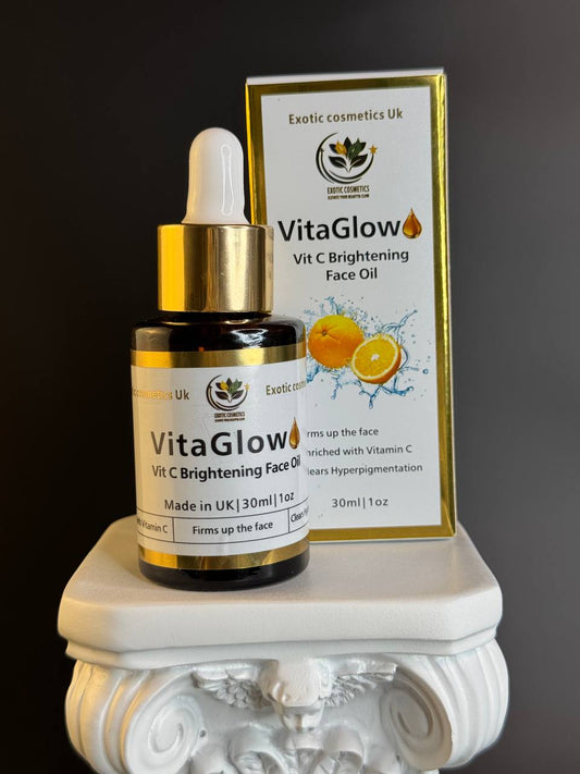 VitaGlow Face Brightening Oil with Vitamin C Glowing Face Hyperpigmentation Acne Face Oil
