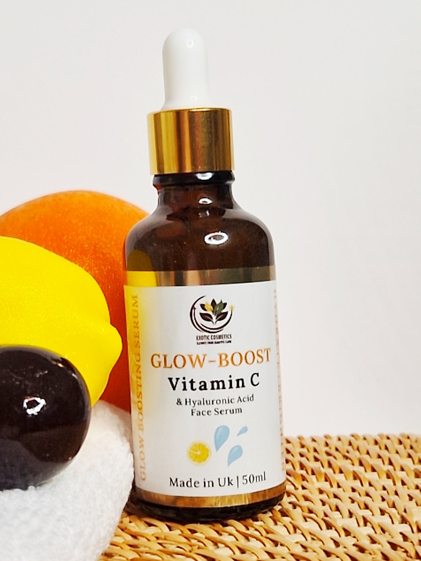 Glow Boost Vitamin C & Hyaluronic Acid Serum | Brighten, Hydrate & Fade Dark Spots Skincare Skin Repair Comfort