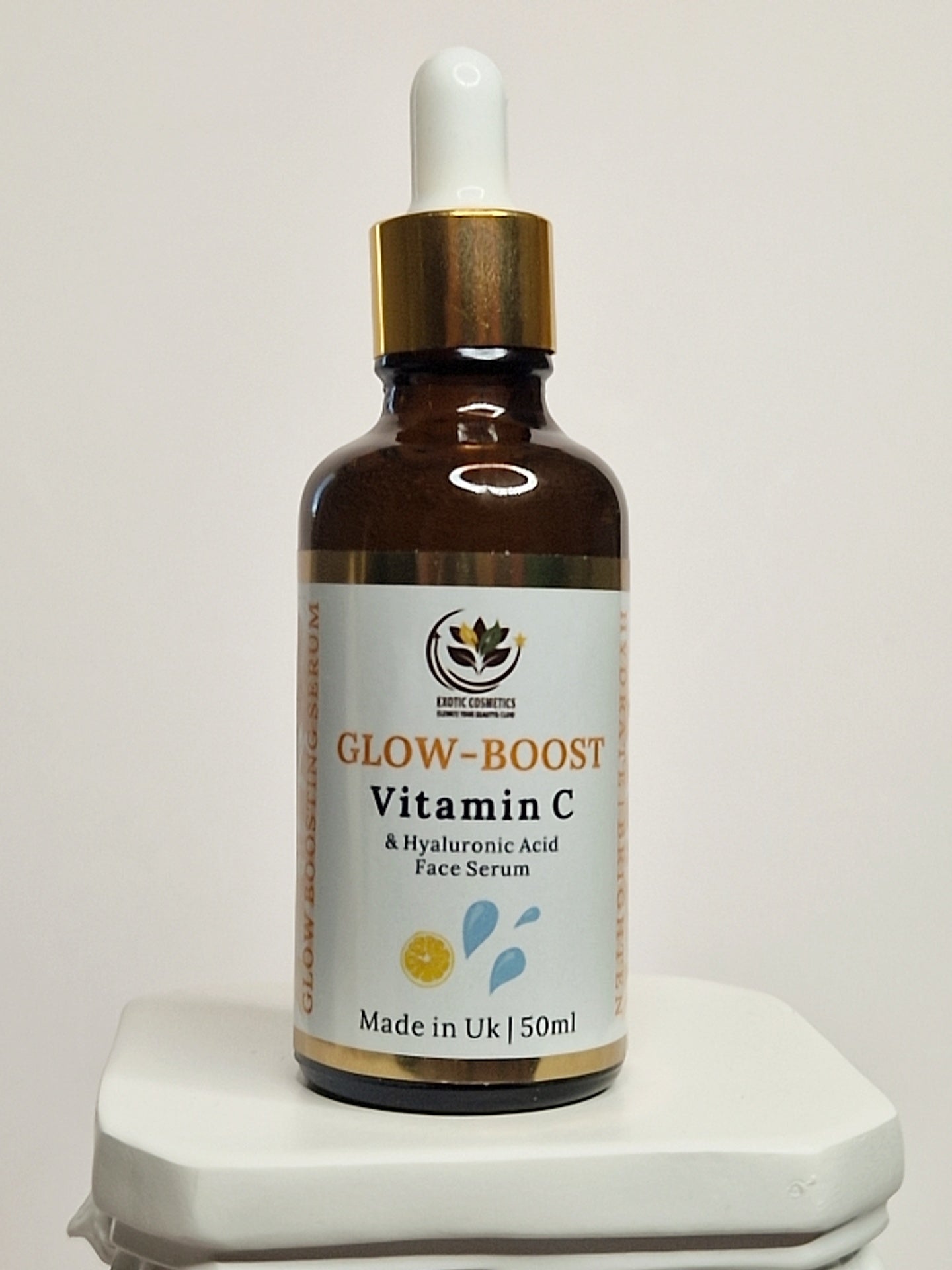 Glow Boost Vitamin C & Hyaluronic Acid Serum | Brighten, Hydrate & Fade Dark Spots Skincare Skin Repair Comfort