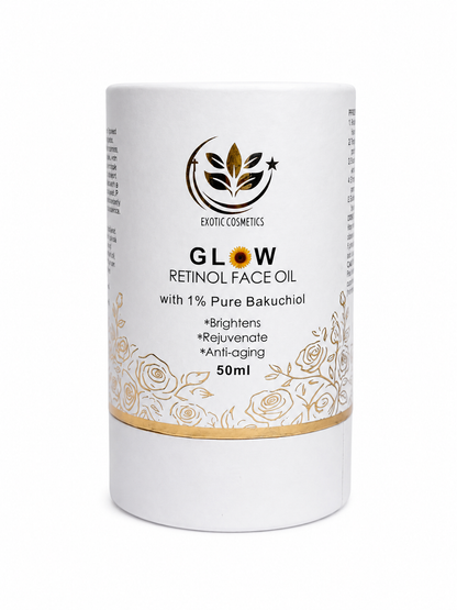 Glow Retinol Face Oil With 1% Pure Bakuchoil- Retinol for Brighening and glow Face 30ml and 50ml