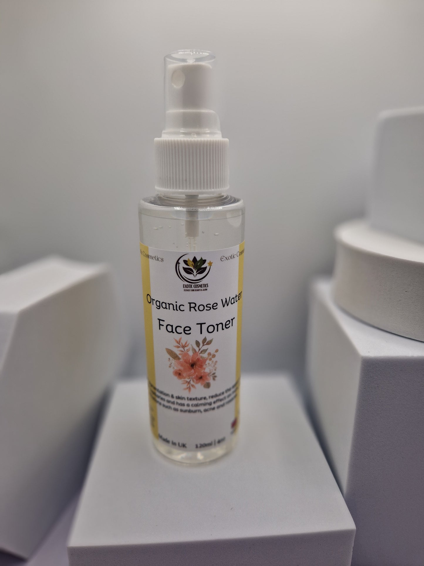 Organic Rose Water Face Toner For Brightening Face