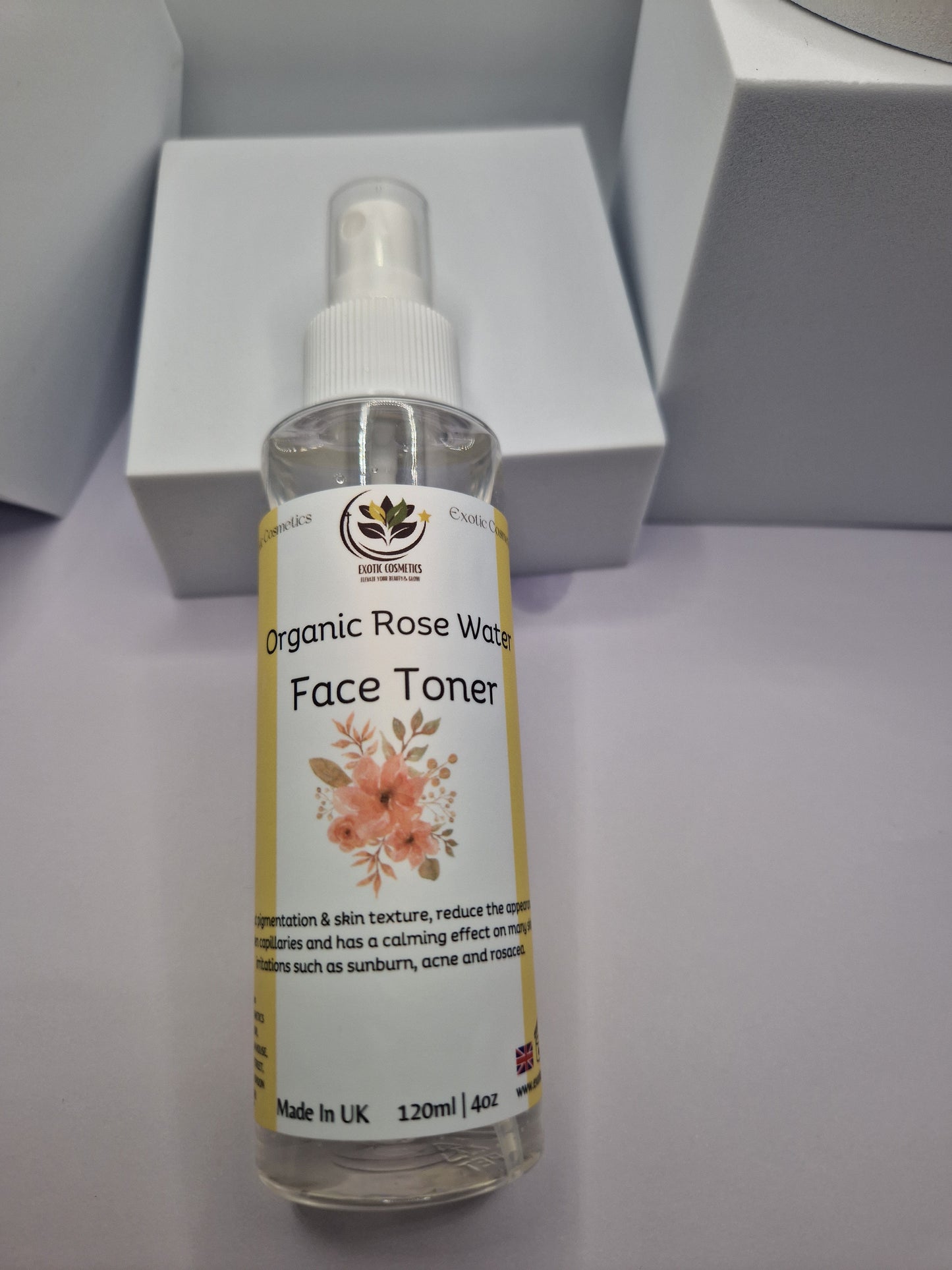 Organic Rose Water Face Toner For Brightening Face