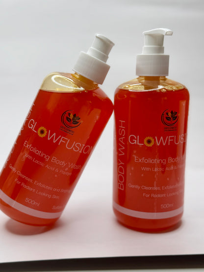 2 For Less Papaya Lactic Acid Exfoliating Body Wash 500ml each