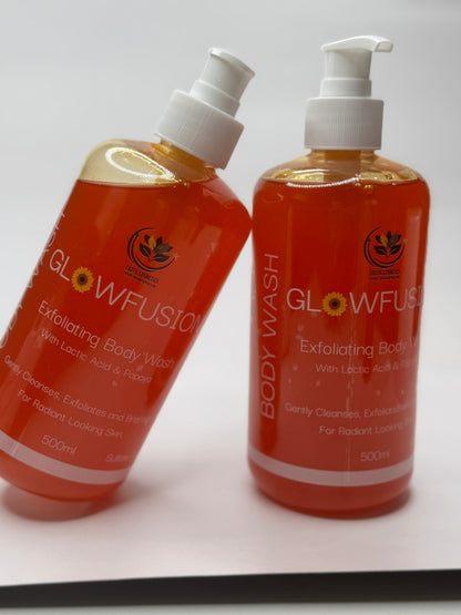 2 For Less Papaya Lactic Acid Exfoliating Body Wash 500ml each