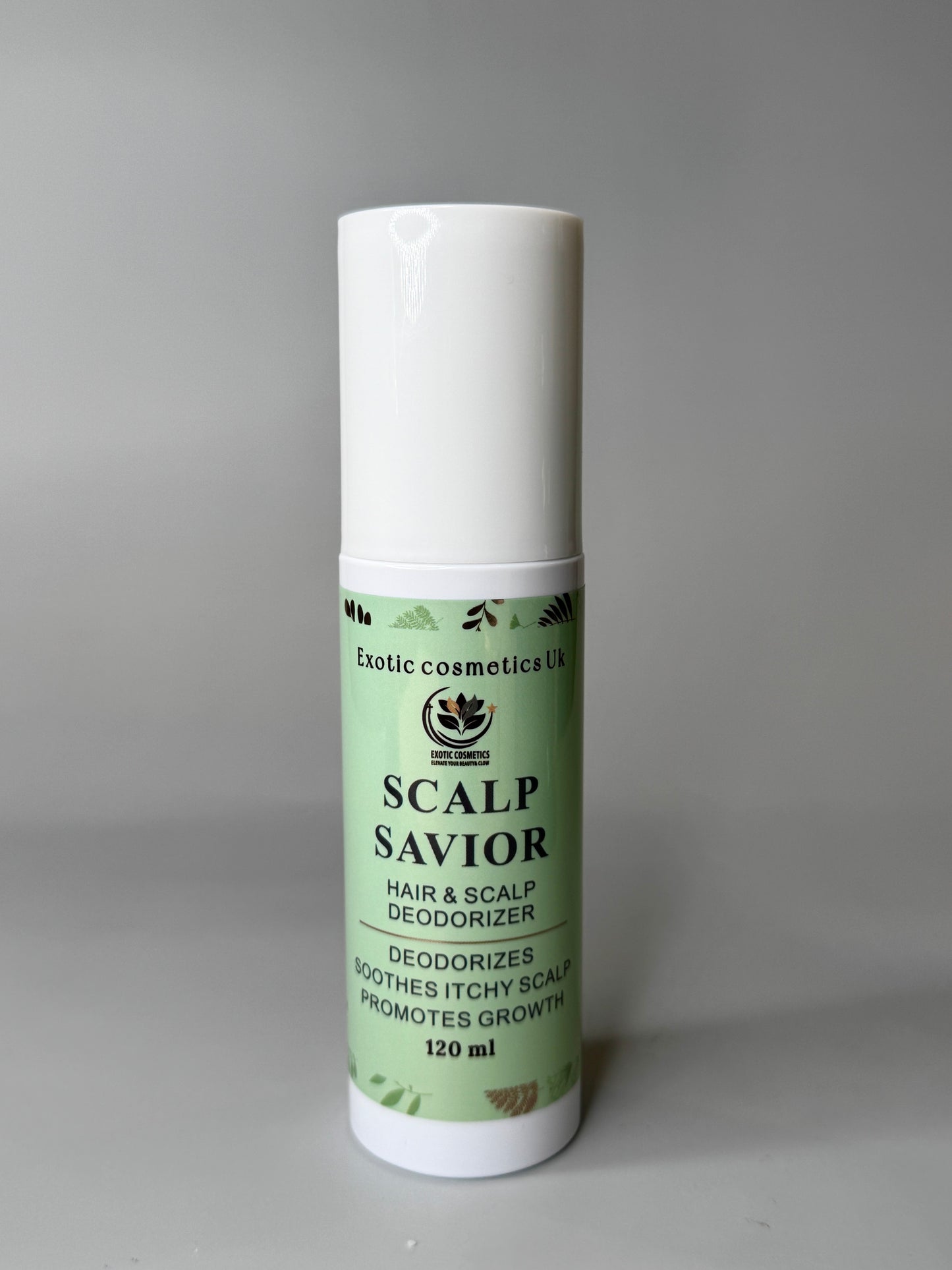 Exotic Cosmetics -Scalp Savior - HaircareHair and Scalp Deodorizer Spray for Braids Wigs Dreadlocks with Aloe Vera Caffeine Rosemary Hydrosol for Hair Growth Scalp Refreshing Anti Itching Odour Eliminating 120ml