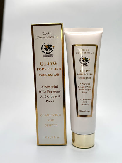 Glow Pore Polish Exfoliating BHA Face Scrub with Jojoba Seed for Acne-Prone Skin 150ml Skin Repair