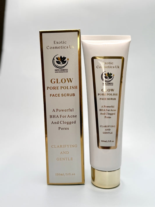 Glow Pore Polish Exfoliating BHA Face Scrub with Jojoba Seed for Acne-Prone Skin 150ml Skin Repair