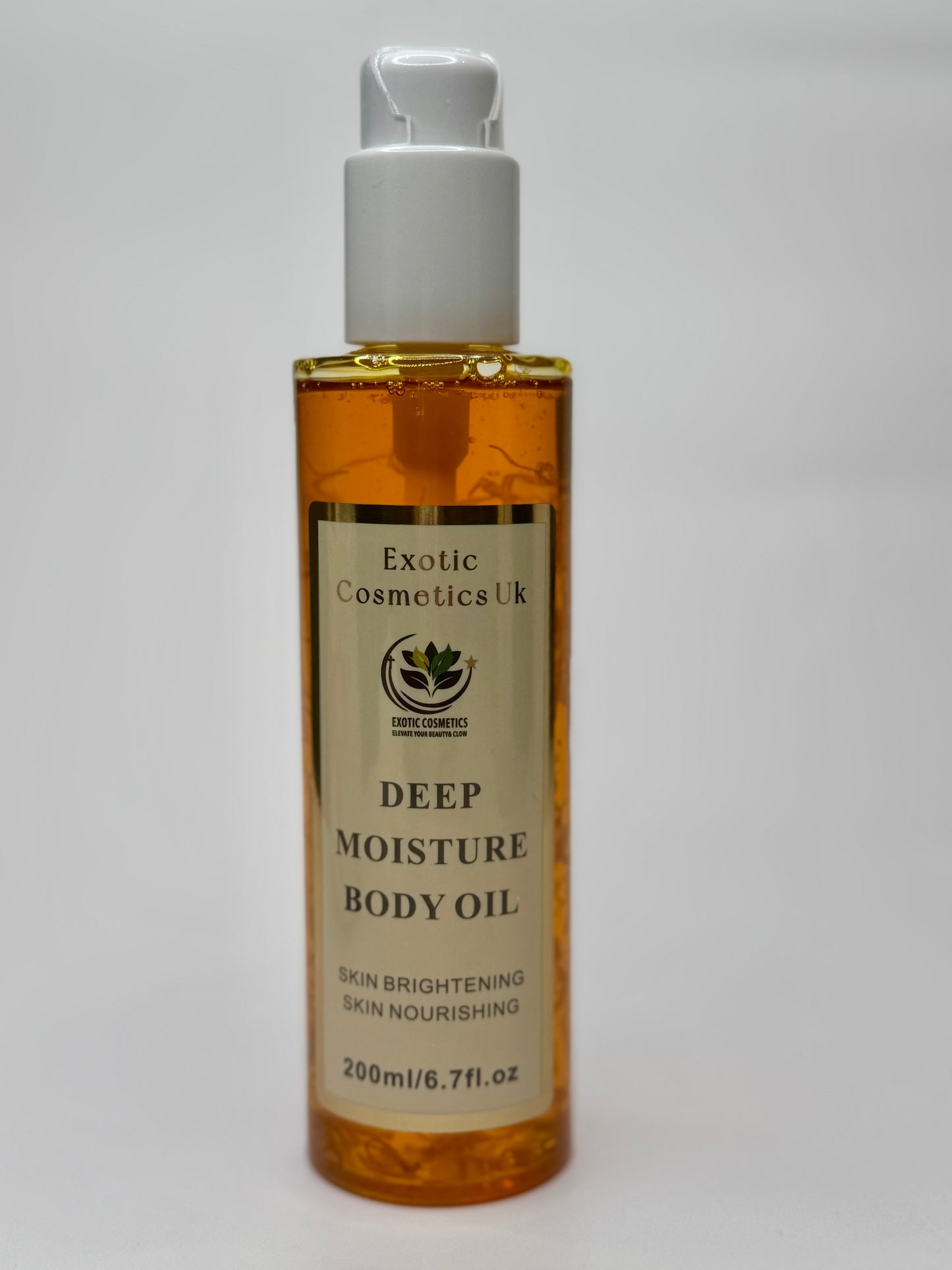 Deep Moisture Anti-Aging Body Oil 200ml-Newly Improved Herbal infused body oil aloe Vera oil carrot oil Rosehip oil Body oil for sensitive skin brightening body oil