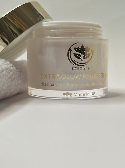 Extra Glow Face Cream with Alpha Arbutin Tranexamic Acid Hyaluronic Acid Squalane Oats extracts