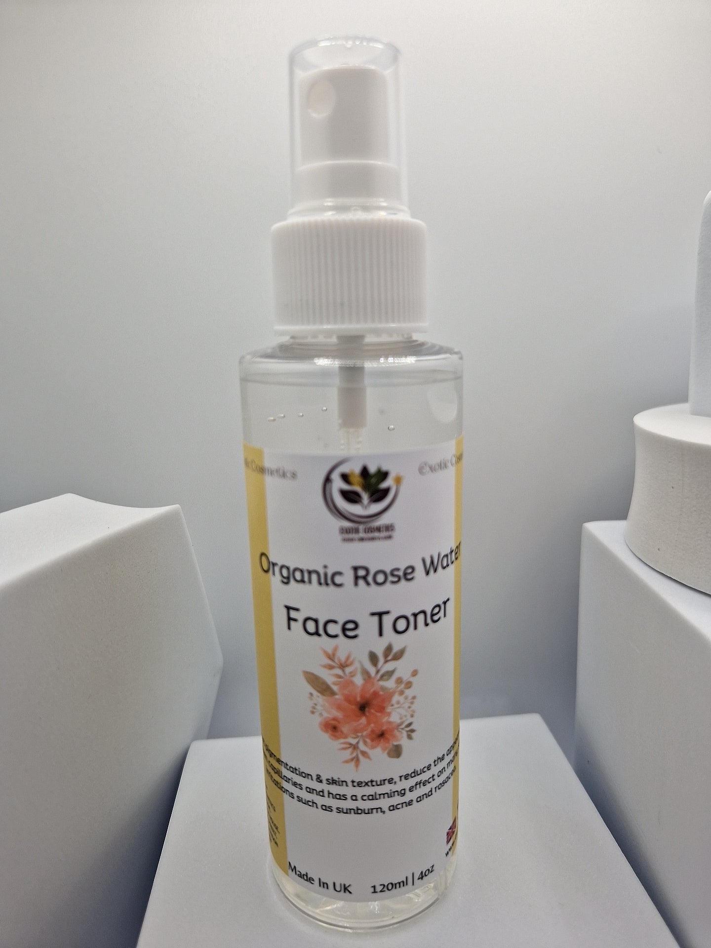 Organic Rose Water Face Toner For Brightening Face