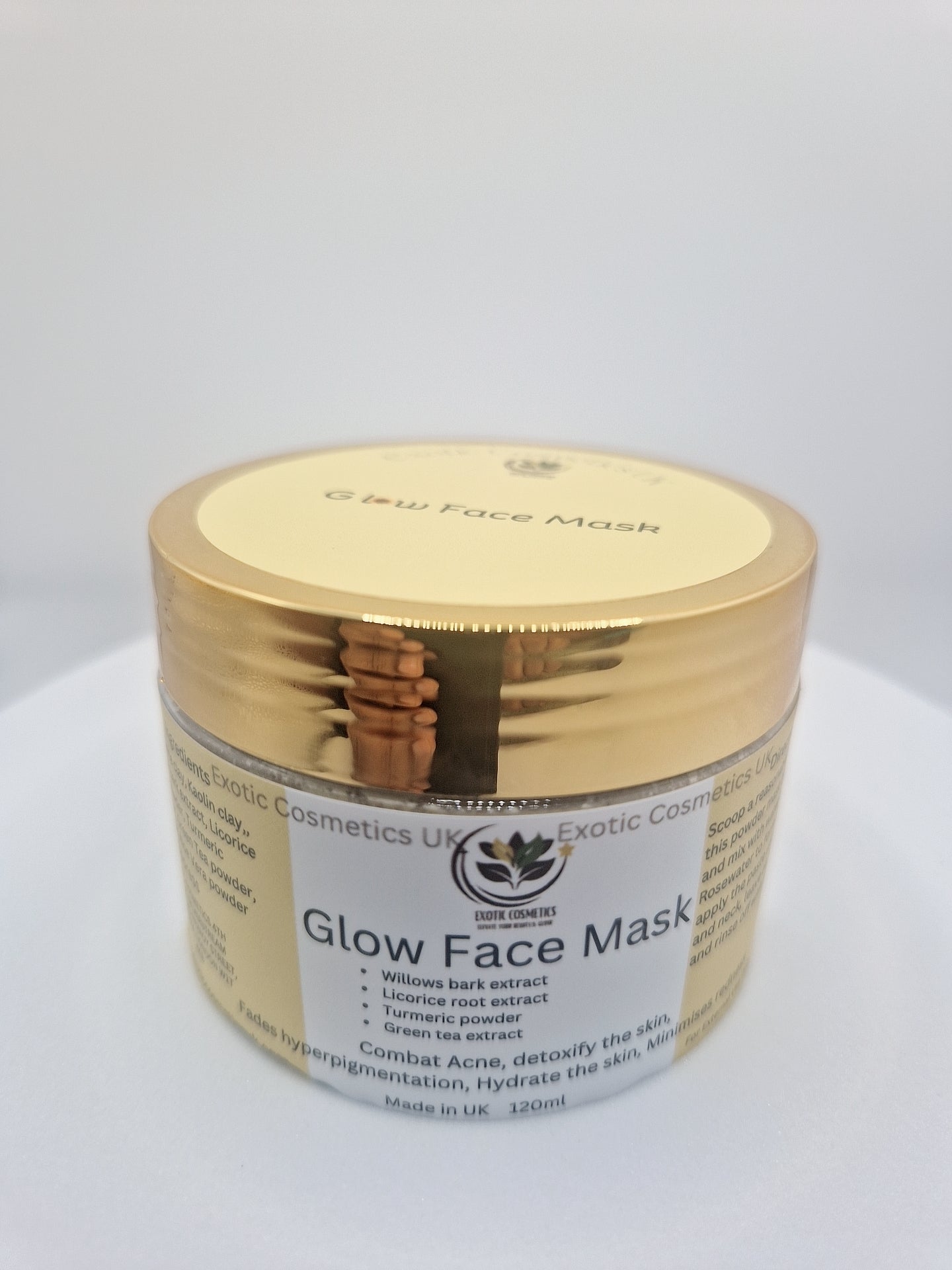 Glow Face Mask with Green tea, Willow bark & Turmeric