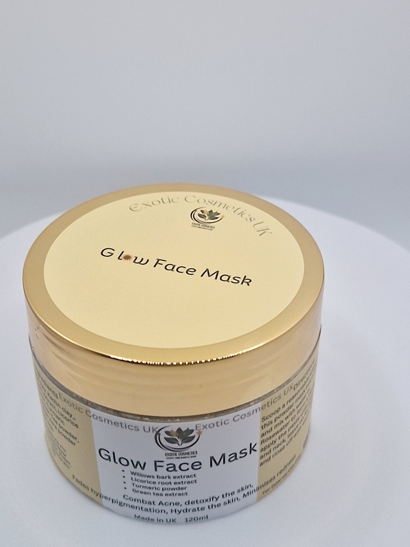 Glow Face Mask with Green tea, Willow bark & Turmeric