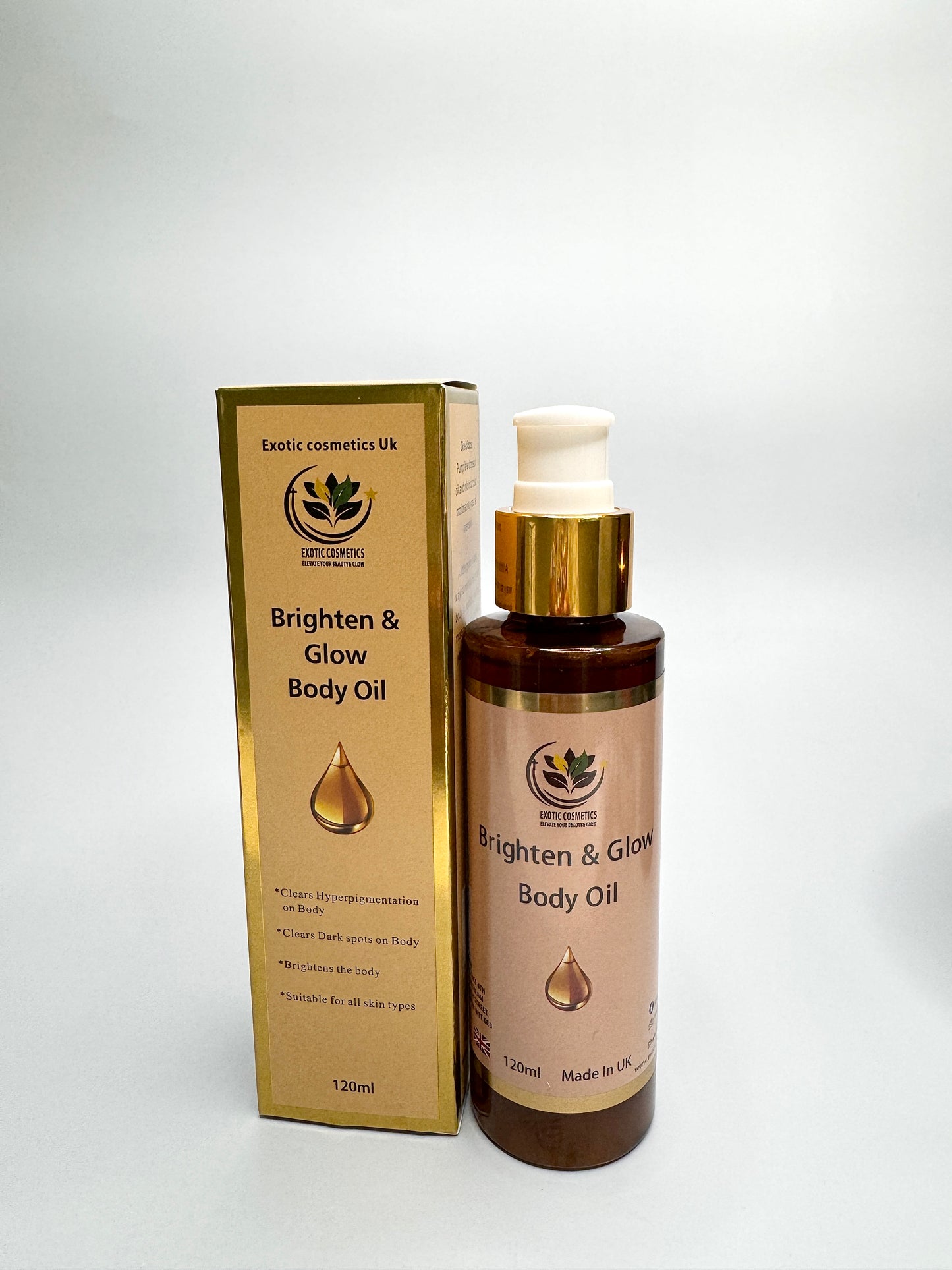 Brighten & Glow Body Oil With Kojic Acid For Bright Skin