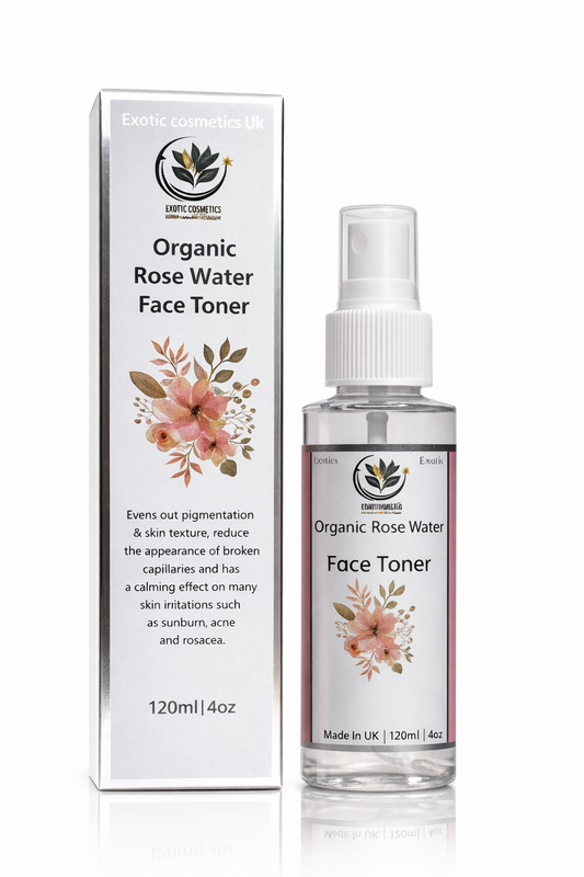 Organic Rose Water Face Toner For Brightening Face