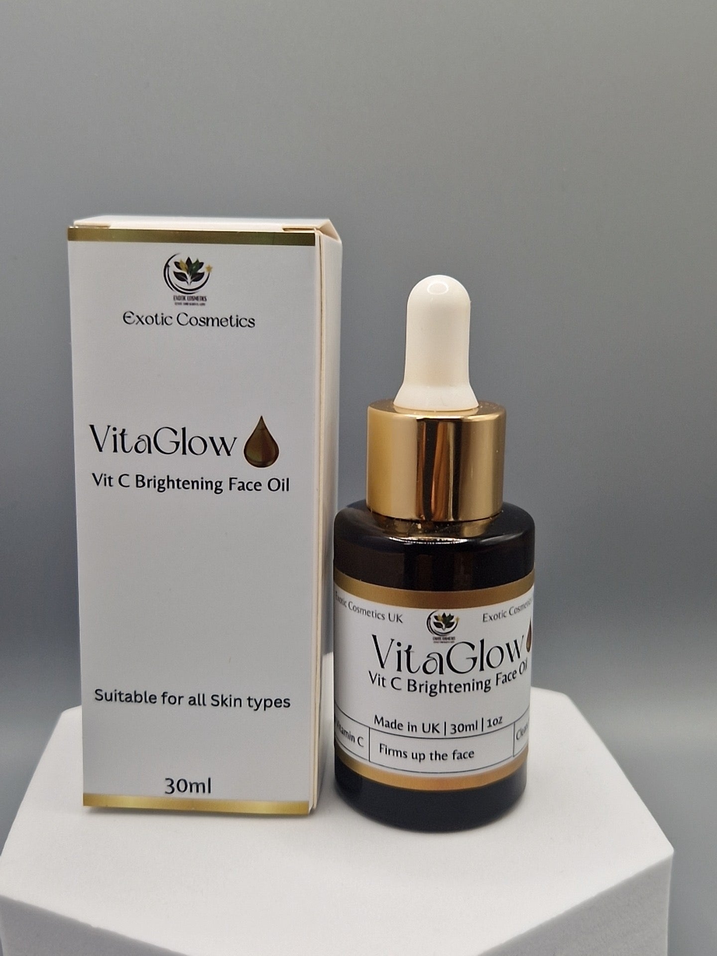 VitaGlow Face Brightening Oil with Vitamin C Glowing Face Hyperpigmentation Acne Face Oil