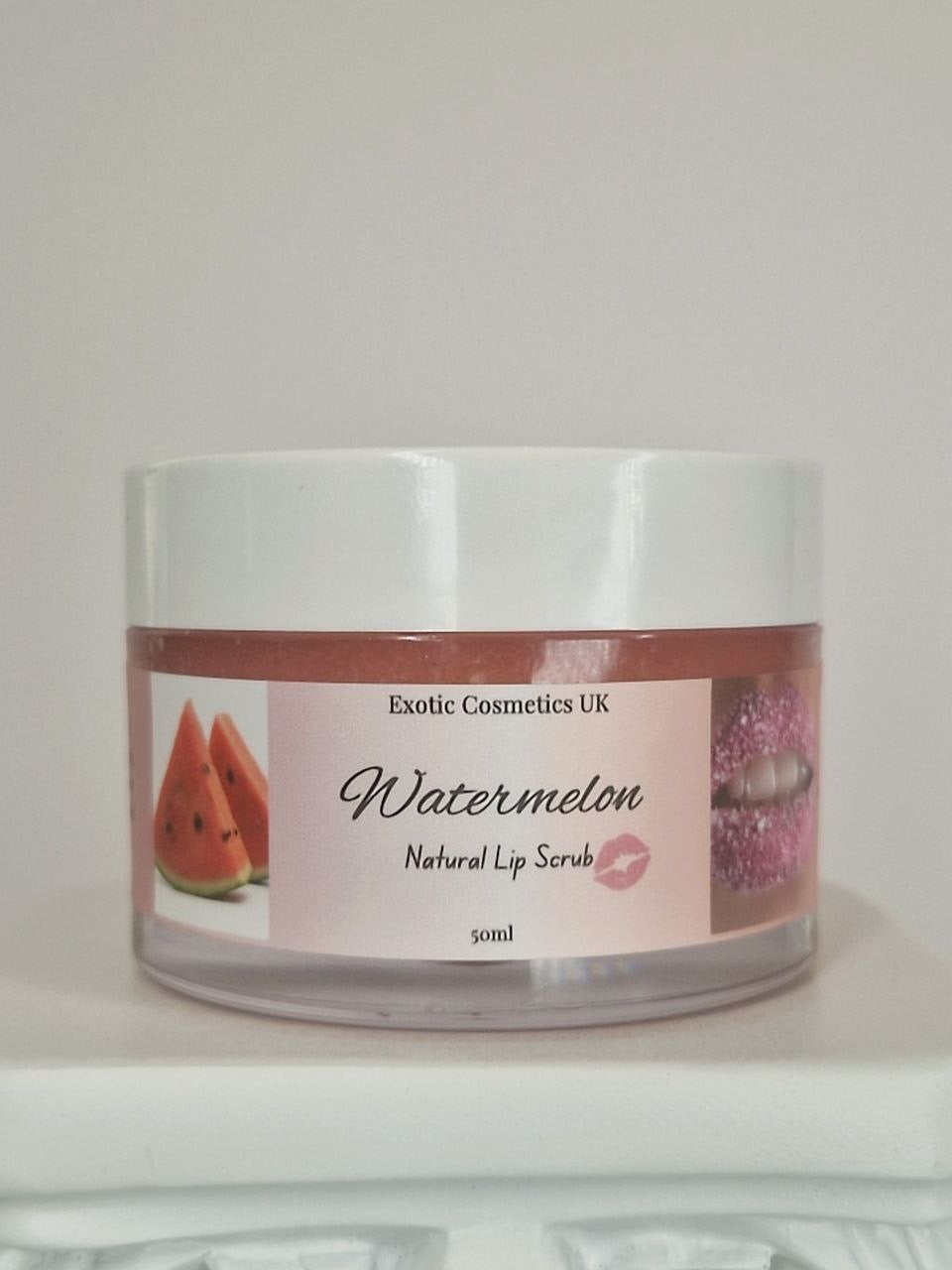 Watermelon flavour lip scrub for soft smooth lips