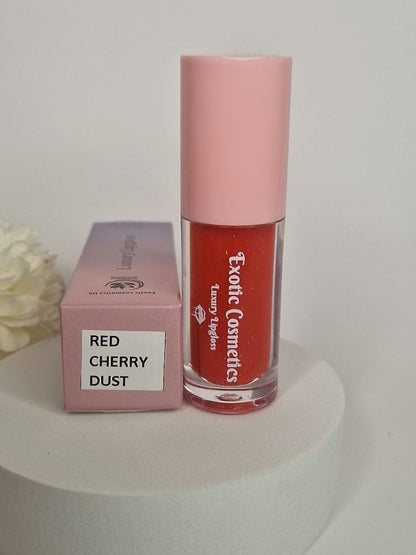 Red Cherry Dust lipgloss for glossy red lips moisturised lips