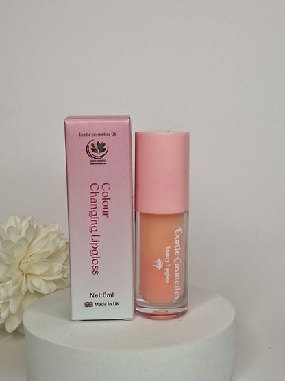 Colour Changing lipgloss for pink lip stain for hours