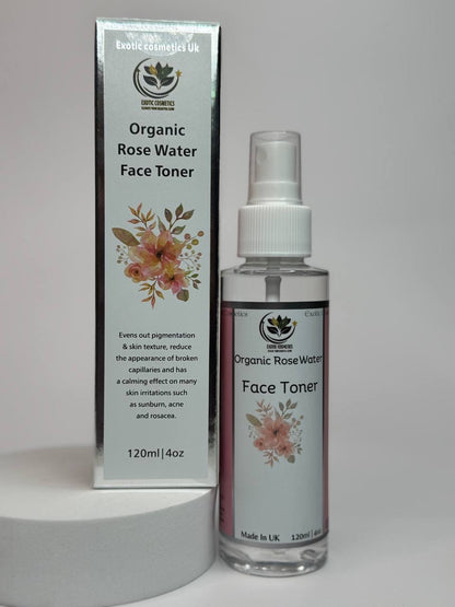 Organic Rose Water Face Toner For Brightening Face
