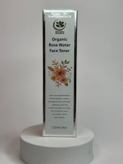 Organic Rose Water Face Toner For Brightening Face