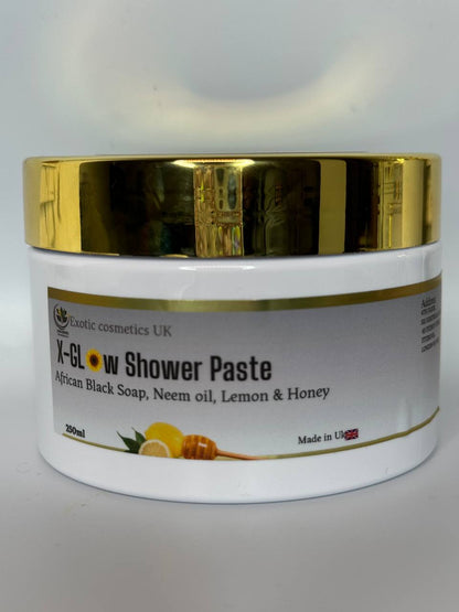 x-Glow Shower Pate with African Black Soap, Honey, Lemon and herbal extracts s/s