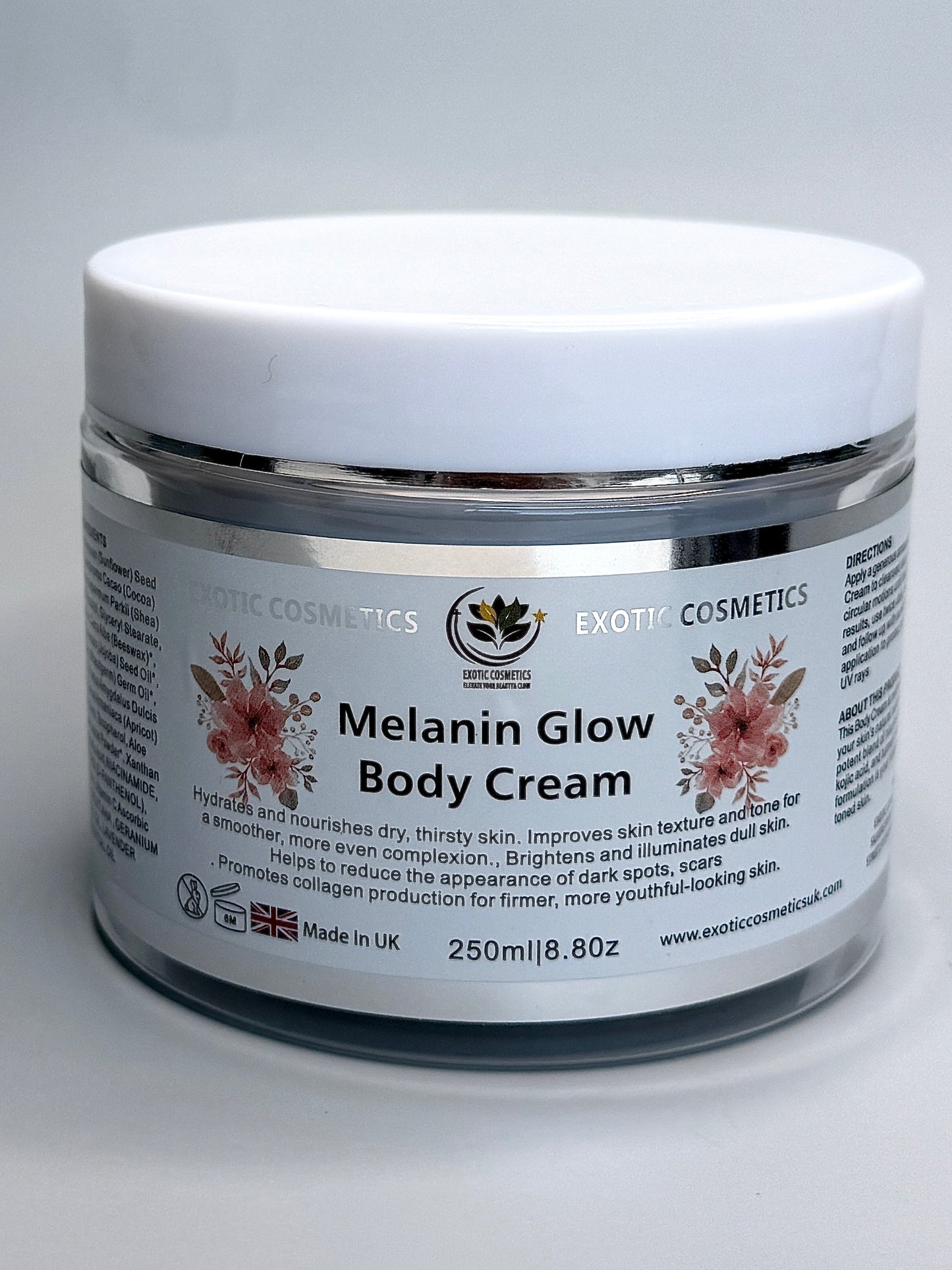 Melanin Glow Body Cream with NIACINAMIDE