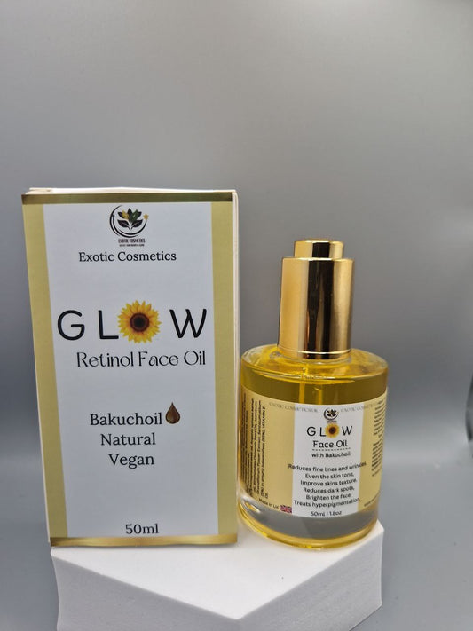 Glow Retinol Face Oil With Bakuchoil- Retinol for Brighening and glow Face