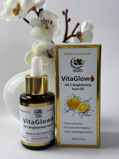 VitaGlow Face Brightening Oil with Vitamin C Glowing Face Hyperpigmentation Acne Face Oil