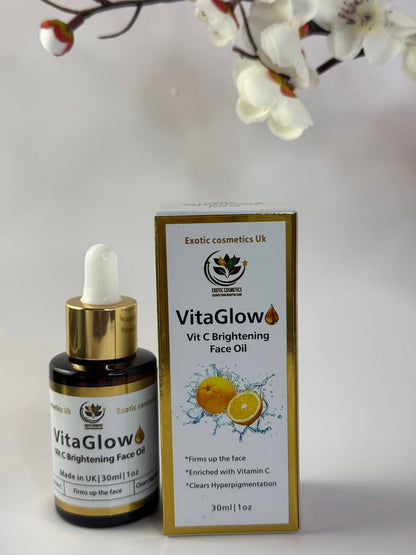 VitaGlow Face Brightening Oil with Vitamin C Glowing Face Hyperpigmentation Acne Face Oil