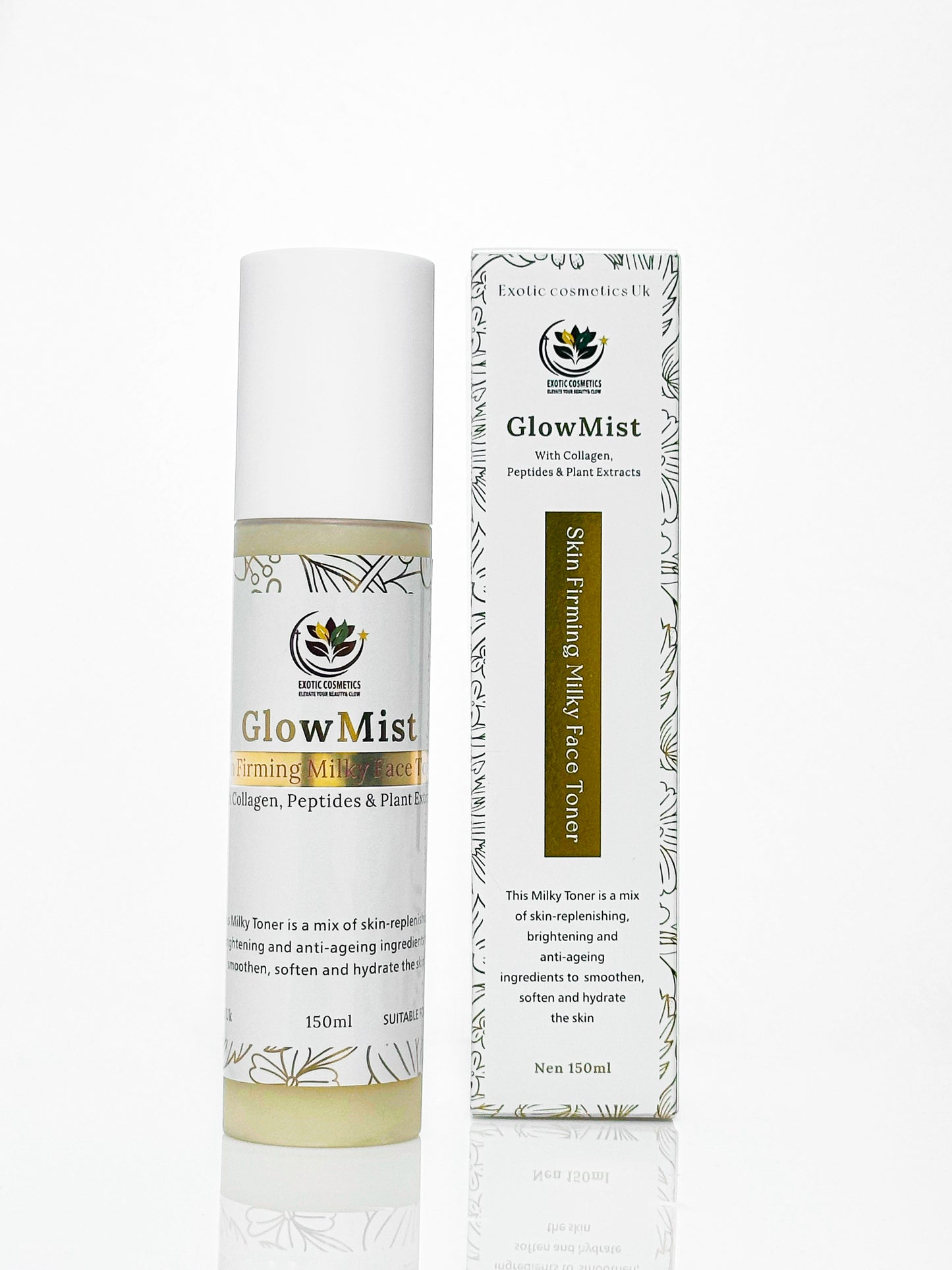 Milky Face Toner with Collagen and Peptides Face Brightening Face Firming Anti-aging Toner Hyperpigmentation Dark spots toner