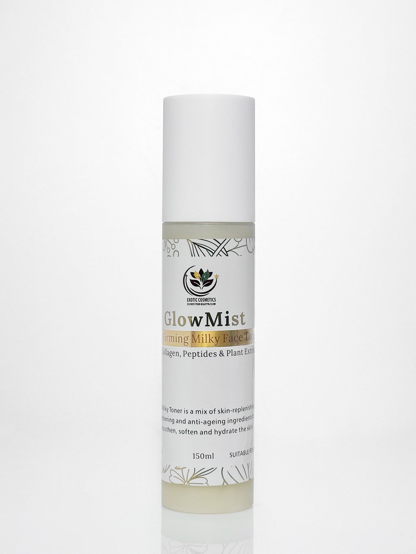 Milky Face Toner with Collagen and Peptides Face Brightening Face Firming Anti-aging Toner Hyperpigmentation Dark spots toner