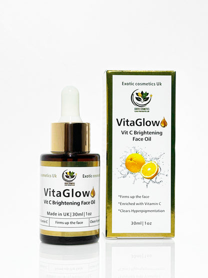 VitaGlow Face Brightening Oil with Vitamin C Glowing Face Hyperpigmentation Acne Face Oil