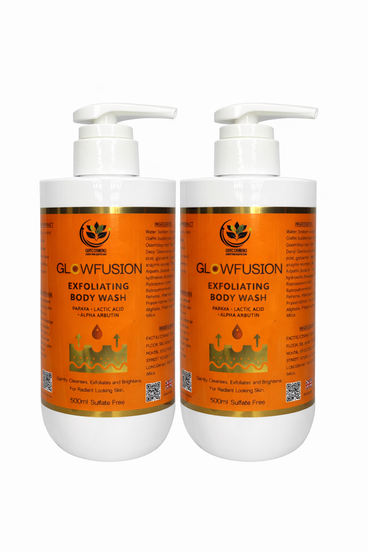 2 For Less Papaya Lactic Acid Exfoliating Body Wash 500ml each