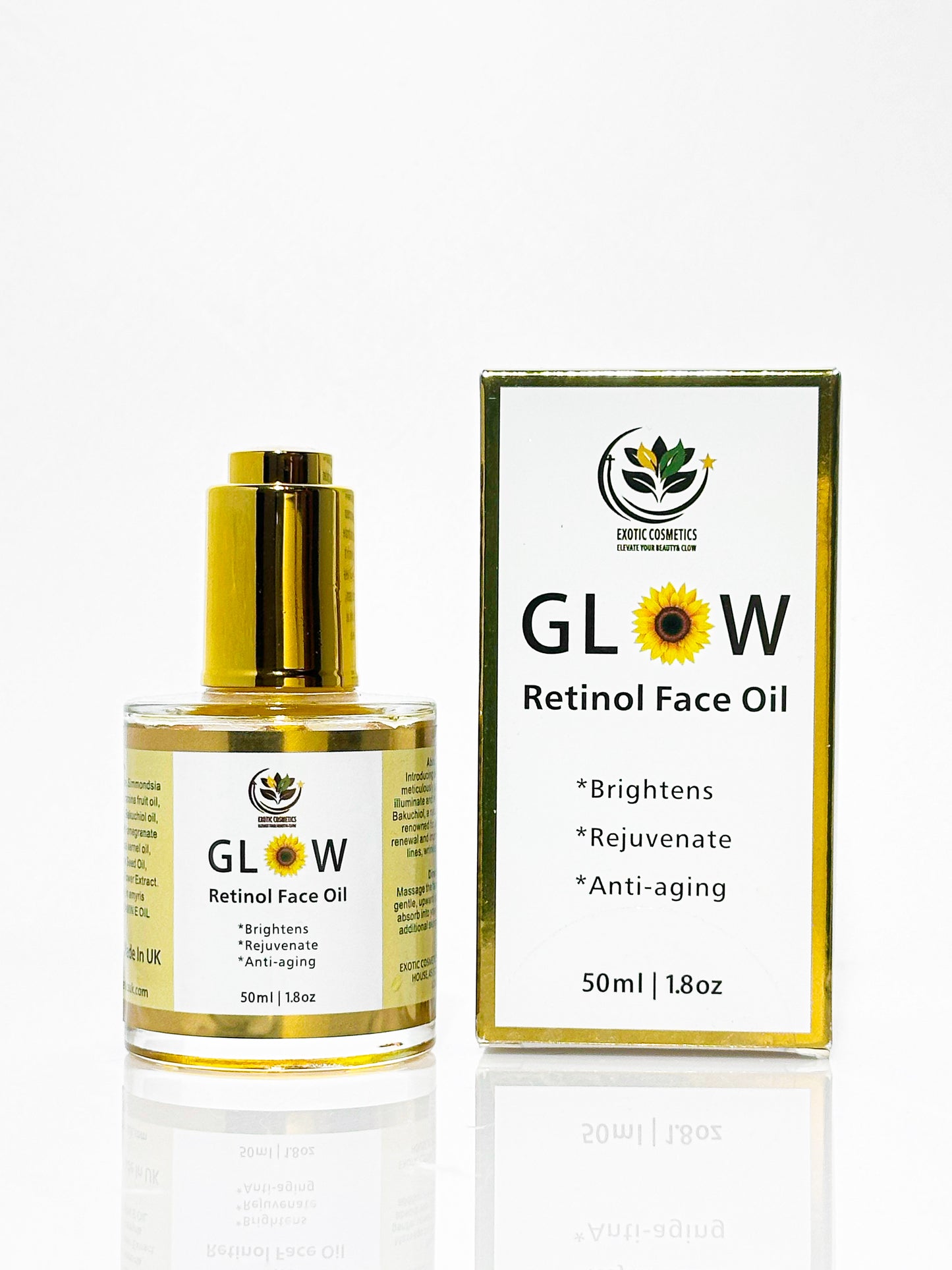 Glow Retinol Face Oil With Bakuchoil- Retinol for Brighening and glow Face