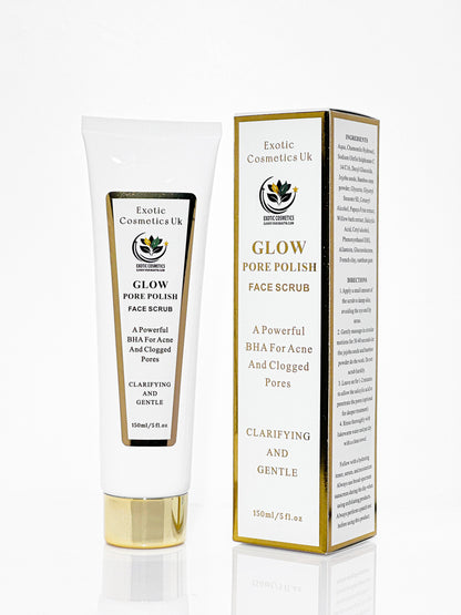 Glow Pore Polish Exfoliating BHA Face Scrub with Jojoba Seed for Acne-Prone Skin 150ml Skin Repair